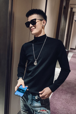 M032021年社会小伙修身圆领毛衣潮男时尚纯色针织衫线，男装针织衫/毛衣，星座102A（原电商D309-1）