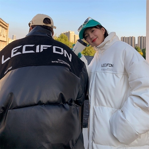 拼接加厚棉衣男PU皮立领棉袄软皮棉服外套3365-P90控118图片