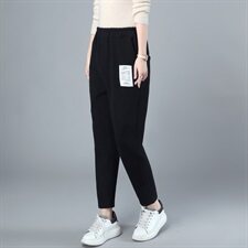 奕阳依阁2021秋冬装时尚加绒长裤休闲百搭，女装休闲裤，奕阳依阁