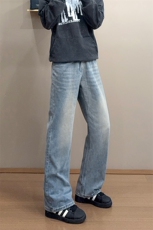 B221美式ins高街修身微喇牛仔裤LK24168-特P38控68，男装牛仔裤，电商B221