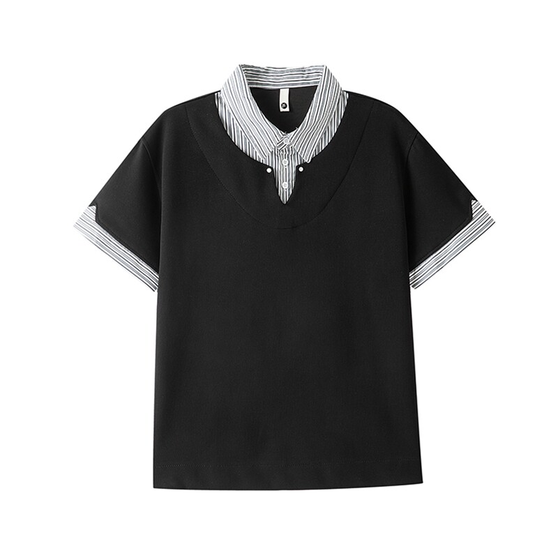 YK86087-P3253.4%棉46.6%聚酯纤维polo衫男款短袖短宽衬衣潮,男装Polo衫,电商A086-1