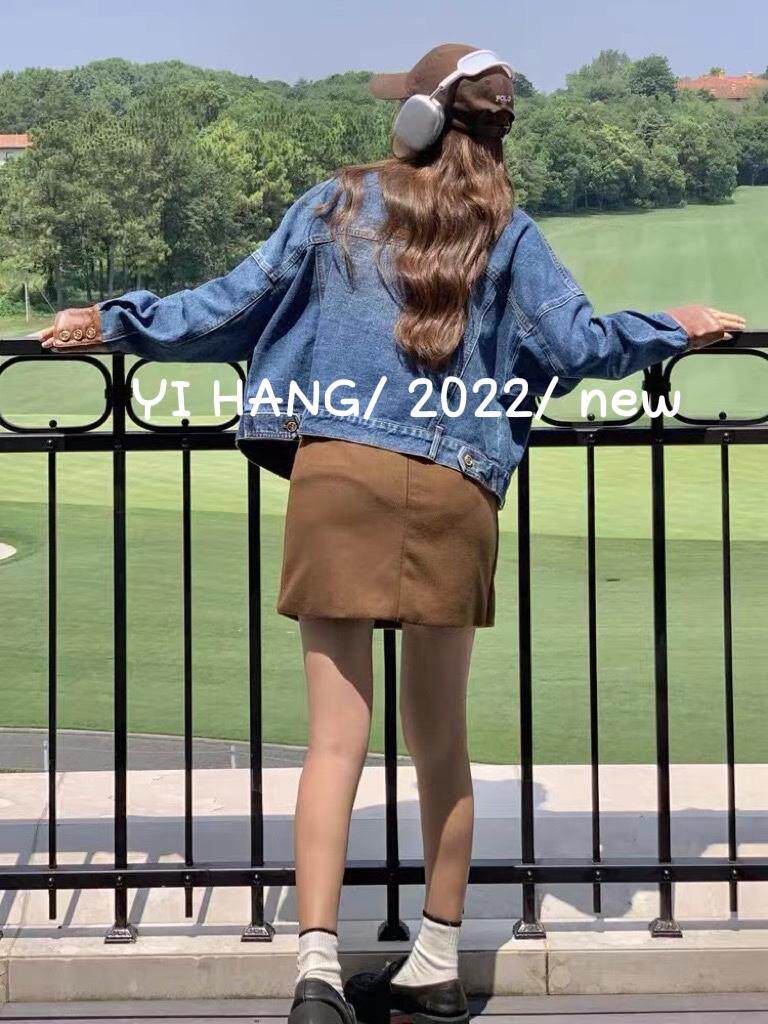 牛仔拼皮外套超，其它，一杭