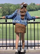 牛仔拼皮外套超，其它，一杭