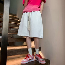 高级感简约暗花纹短裤夏季新款五分裤新款潮流男士休闲运动中裤子，男装休闲裤，星座506