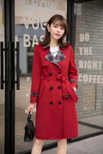 春装新款：现货空气层面料休闲风衣M、、XL、XXL，女装风衣，拉思维加丝