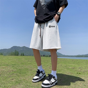 新款直播抖音得物品质三条杠运动男五分休闲短裤K317P30图片
