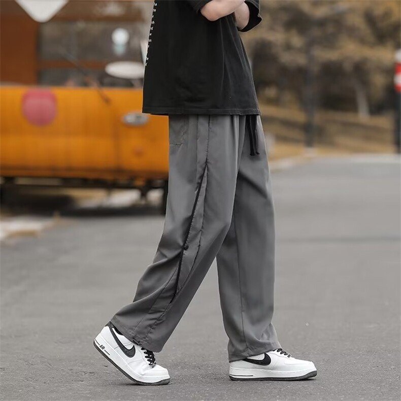 新款三防户外垂感休闲直筒潮牌夏季百搭男裤运动休闲长裤男,男装休闲裤,星座410-7