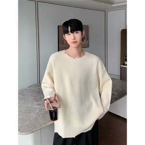 毛衣男秋冬季潮牌痞帅宽松内搭针织打底衫Y5011-P64图片