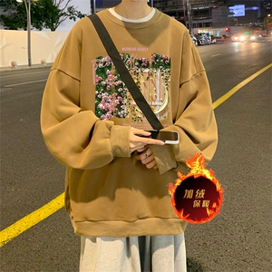 直播品质 500克重磅美式做旧水洗卫衣 H1337-常规特P45-加绒特P55图片