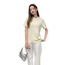 现货已出，2024夏季前片蝴蝶印花P45-K75，女装T恤，慧峰