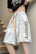 2025夏季新款发泡印花短裤男女五分裤运动裤衩迷彩沙滩裤2521-p25，男装牛仔裤，星座207