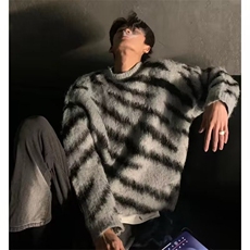 【有货】DM5646-P52秋冬加厚毛衣男潮牌宽松针织衫冬季慵懒风线衣，男装针织衫/毛衣，星座603-2