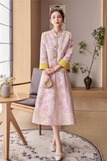 罗得堡2026年春装新款新中式汉服套装连衣裙2609，女装套装/套裙，罗得堡