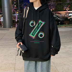 WY2171-P35加绒款-P40纯棉连帽卫衣男大码运动帽衫宽松薄外套男,胖妹妹格子衬衫搭配大衣外套图片
