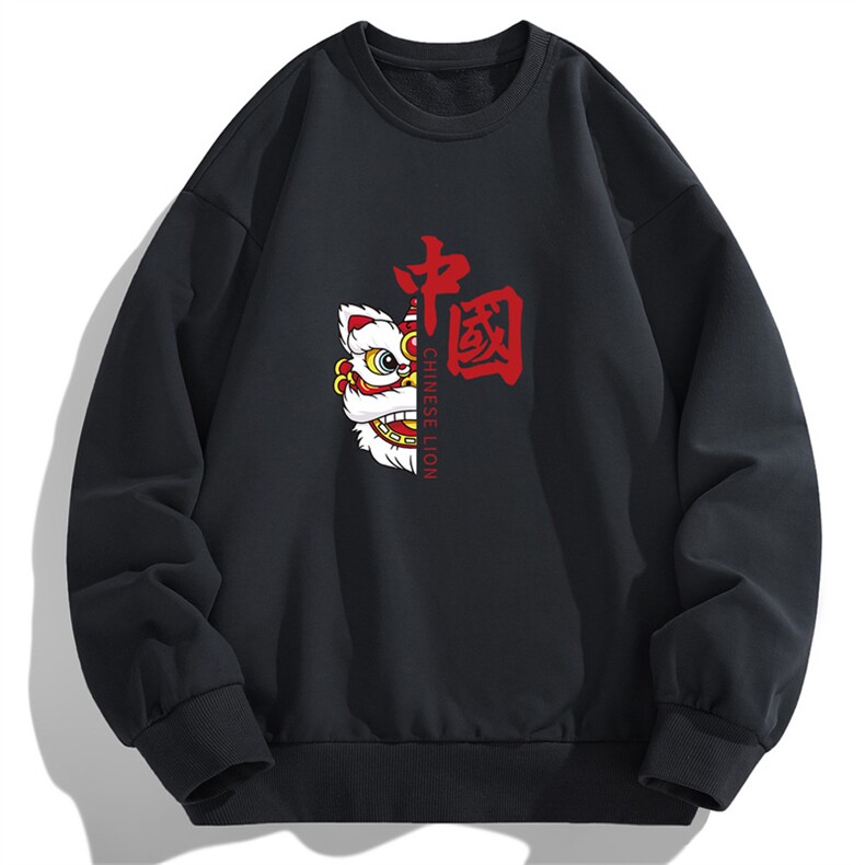 特价款货足跑量春季男士风卫衣学生醒狮印花上衣F070-P12,男装卫衣,星座1816-2（原1210–2）