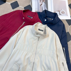 美式飞行员教练服夹克男士春季休闲潮牌棒球服工装外套W6469-P62图片