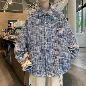 美式刺绣复古小香风格子夹克男女款潮牌百搭休闲学院棒球服上衣秋图片