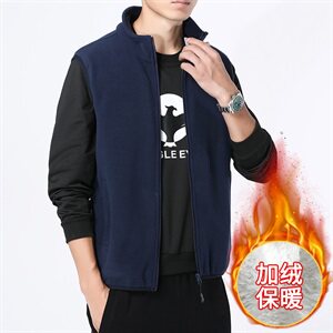 M-8XL男立领加绒加厚摇粒绒马甲背心 5032-1_9809P50图片