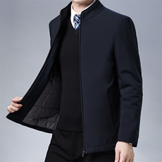 夹克外套男薄棉服上衣中年男士休闲轻薄保暖棉衣，男装棉衣，电商B212（原钱塘6029）