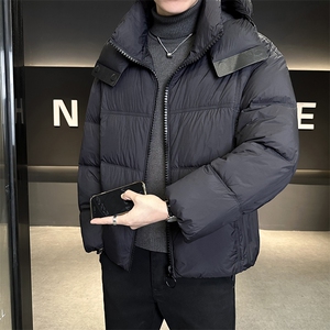 90%标白鸭绒 2025冬季连帽加厚保暖休闲羽绒服外套18119-P330图片