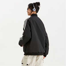 冬季加绒加厚三条杠休闲百搭棒球服棉衣外套MY8951JM特批P68，男装棉衣，电商A247