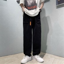 工装裤2023夏季新款韩版宽松直筒潮流百搭休闲裤K3794-P38，男装休闲裤，星座512-2