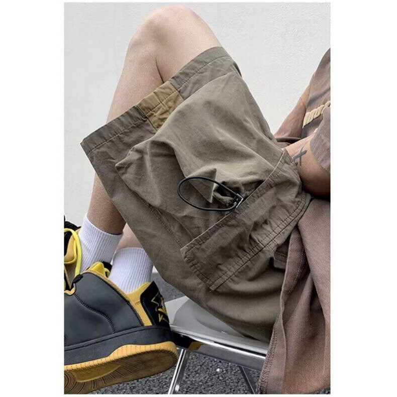 网图美式机能工装短裤男夏季薄款潮牌高街休闲运动中裤H016-P30,男装牛仔裤,星座1001-1