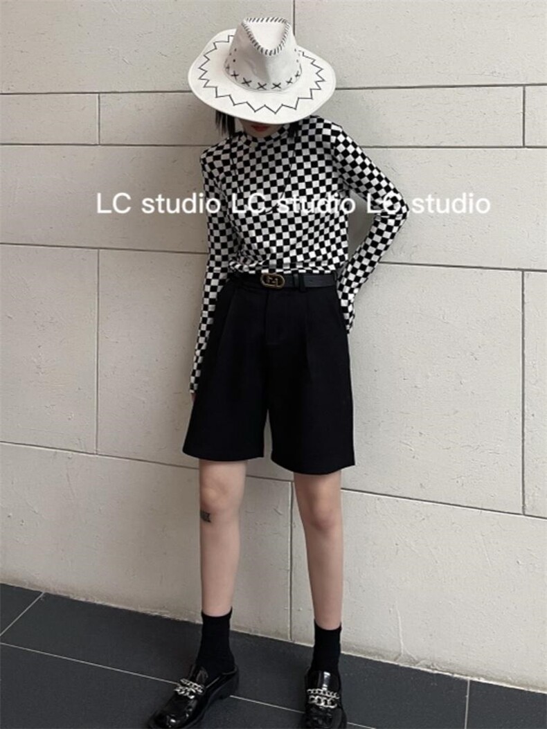 秋季五分裤中裤百搭单品，其它，LC裤子