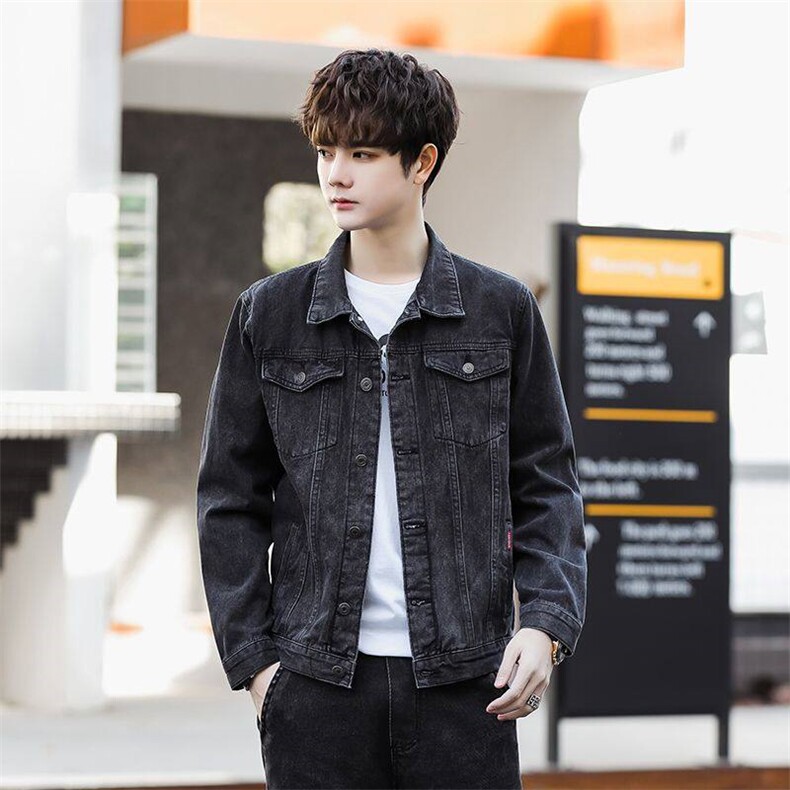 2026春季牛仔夹克男韩版潮流宽松ins男欧美街头立领牛仔外套四季，男装夹克，星座224-1