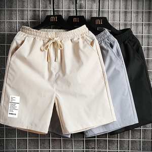 DK39045-P15 港风休闲短裤男士大码运动五分裤男中裤男马裤网格图片