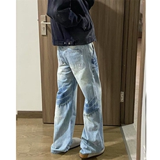 闪电纹牛仔裤网图慎用（现货4500件高品质牛仔裤C323-1-NZ868-P40，男装牛仔裤，电商C323-1