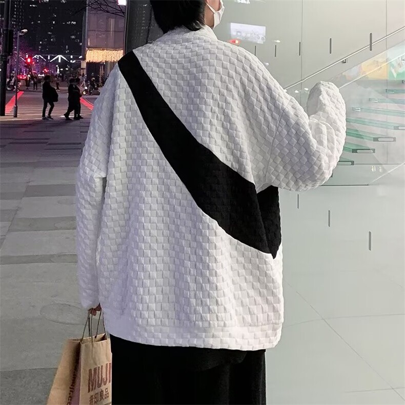 拉链开衫针织外套男休闲长袖毛衣秋冬ins男装上衣薄外穿Y49/P45,男装针织衫/毛衣,星座506