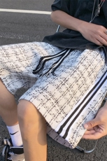 2025港风小香风短裤男士大码M-5XL中裤男潮流五分裤DK8797P40控59，男装牛仔裤，星座227-7