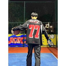 美式复古圆领棒球服卫衣潮牌高级感橄榄冰球外套WY007特P41，女装短外套，星座908-1