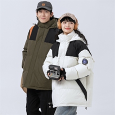 秋冬港风连帽时尚棉衣袖章宽松加厚冬季外套MY9308P-95，男装棉衣，电商A128