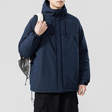 冬季新品保暖连帽棉衣休闲潮流青少年百搭棉服外套MY9083-P100，男装棉衣，电商A128