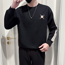 B340WY77083P5888店主风无头风拼接刺绣圆领卫衣，男装卫衣，电商B340