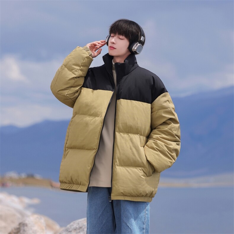 男女90白鸭绒冬季防寒立领拼接羽绒服外套光版二开Y90315P199,男装羽绒服,星座309（原A406）