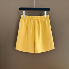 俏皮可爱时尚套装女夏新款高级感V领纽扣无袖上衣阔腿短裤两件套，女装套装/套裙，江南