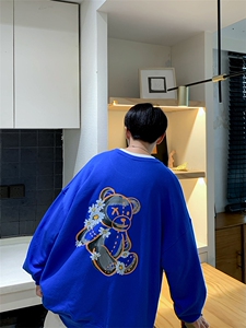 2024秋 340克抖音品质 印花圆领卫衣宽松 50棉216-2-WY96-P40图片