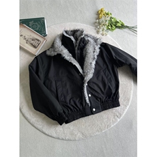 美式双层翻毛领假两件座山雕外套男冬季棉服棉衣JmF111-特p128，男装棉衣，星座910A