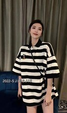 短袖条纹polo衫米奇，其它，玉米青豆