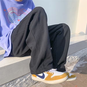 宽松潮牌新款oversize百搭春秋直筒休闲卫裤男 D328-X88-P65图片