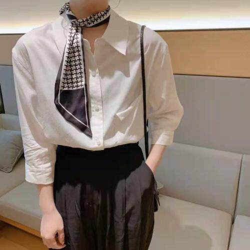 带围脖衬衣，女装，青迈国际
