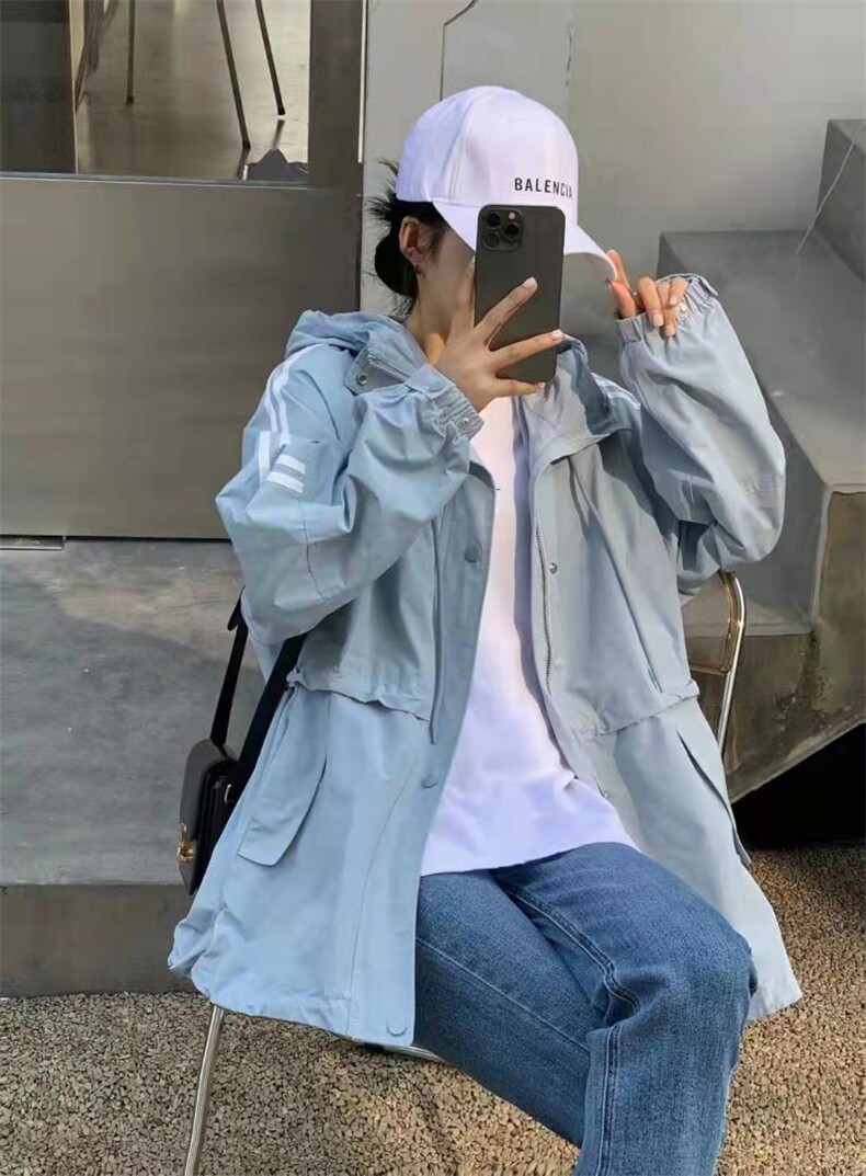 【现货】春款新款休闲时尚风衣，女装风衣，She