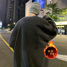 直播品质500克重磅美式做旧水洗卫衣H1333-常规特P45-加绒特P55，男装卫衣，电商A486