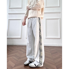 A178-XK60023-P35三条杠美式直筒休闲卫裤长裤青少年透气裤子，男装休闲裤，电商A178