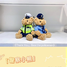 澳欢毛绒玩具厂 警察小熊