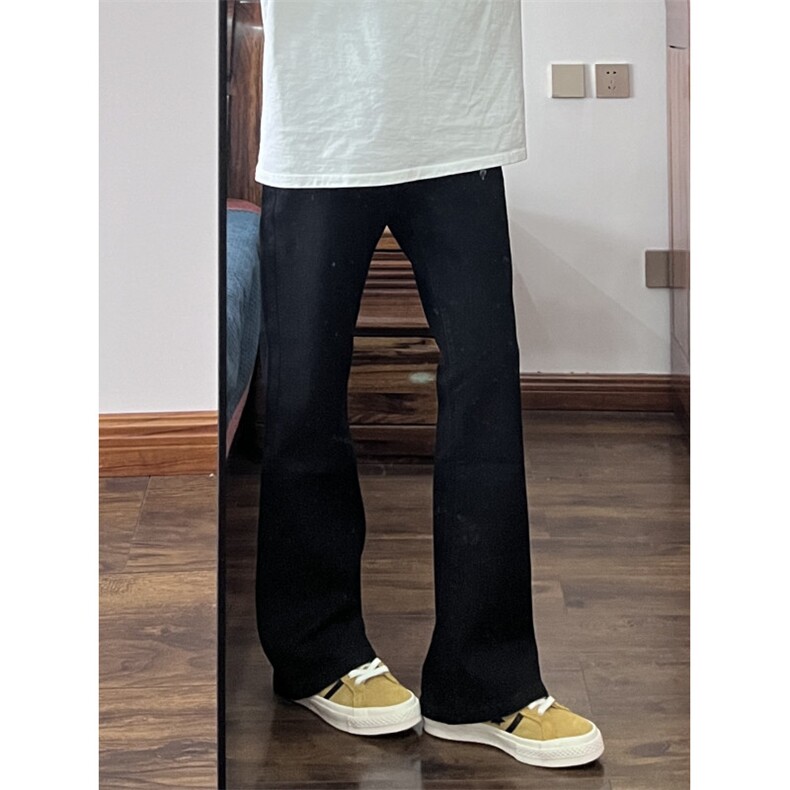 【网图有货】美式517弯刀牛仔裤男修身直筒微喇裤子KZ7028LL-P48图片