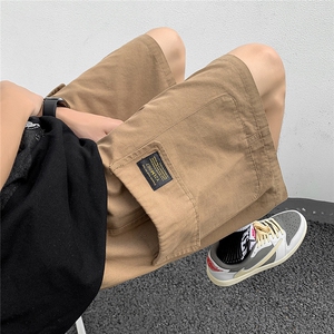 港风大口袋工装短裤男中裤男休闲潮流五分裤男DK77028P40控58图片